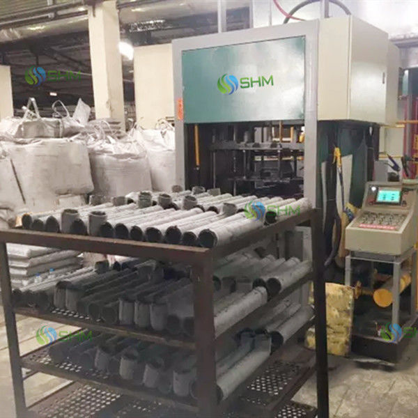 Máquina automática de fundição de tubos de borracha de papel para fundição com equipamento de prensagem a quente