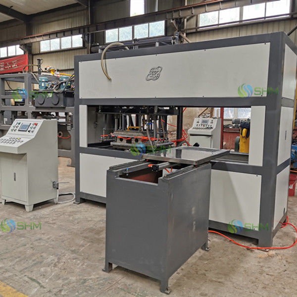 Máquina de moldagem de correntes de papel controlada por PLC para fundição com equipamento de prensagem a quente