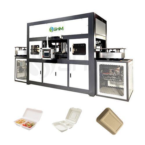 Máquina Automática de Moldagem de Polpa de Bagaço de Cana-de-Açúcar para Produção de Tampas de Copos de Papel